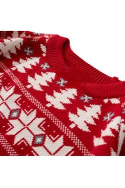 Style Core Aesthetics, New Style Trends Christmas Elk Jacquard Pullover