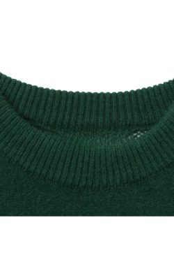 Style Core Aesthetics, New Style Trends Christmas Pattern Embossed Color-Block Sweater