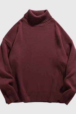 Style Core Aesthetics, New Style Trends Chunky Knit Turtleneck Sweater