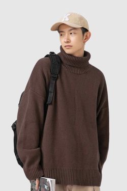Style Core Aesthetics, New Style Trends Chunky Knit Turtleneck Sweater