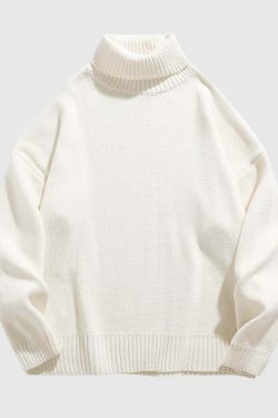 Style Core Aesthetics, New Style Trends Chunky Knit Turtleneck Sweater
