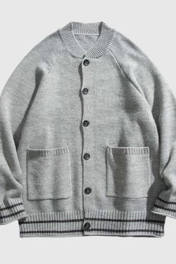 Style Core Aesthetics, New Style Trends Classic Button-Up Knit Cardigan