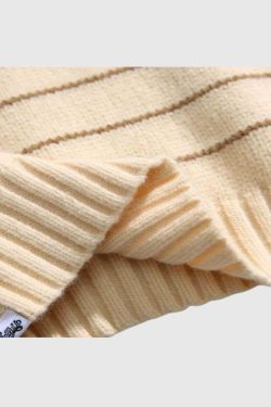 Style Core Aesthetics, New Style Trends Classic Striped Crew Neck Sweater