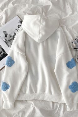 Style Core Aesthetics, New Style Trends Cloud Pattern Hoodie