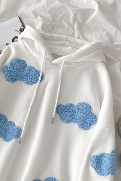 Style Core Aesthetics, New Style Trends Cloud Pattern Hoodie