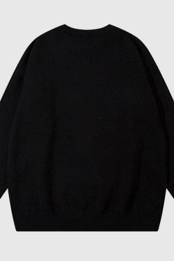 Style Core Aesthetics, New Style Trends Coconut Tree Pattern Embroidered Pullover