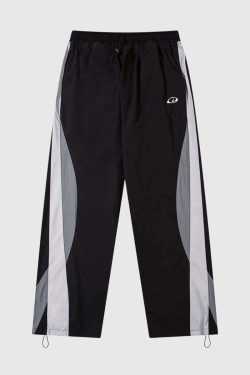 Style Core Aesthetics, New Style Trends Color Block Casual Sweatpants