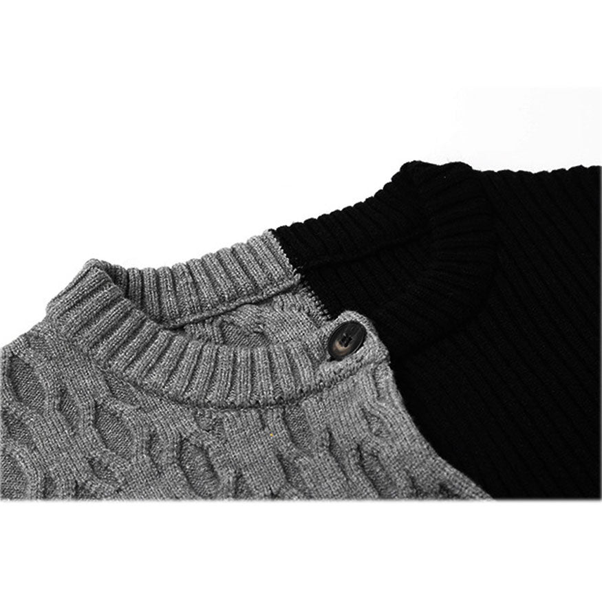 Style Core Aesthetics, New Style Trends Color Block Cherry Pattern Cardigan Sweater Style Core Aesthetics, New Style Trends Color Block Cherry Pattern Cardigan Sweater