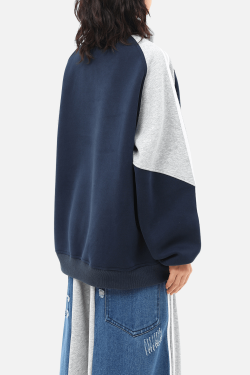 Style Core Aesthetics, New Style Trends Color-Block Embroidered Stand Collar Jacket