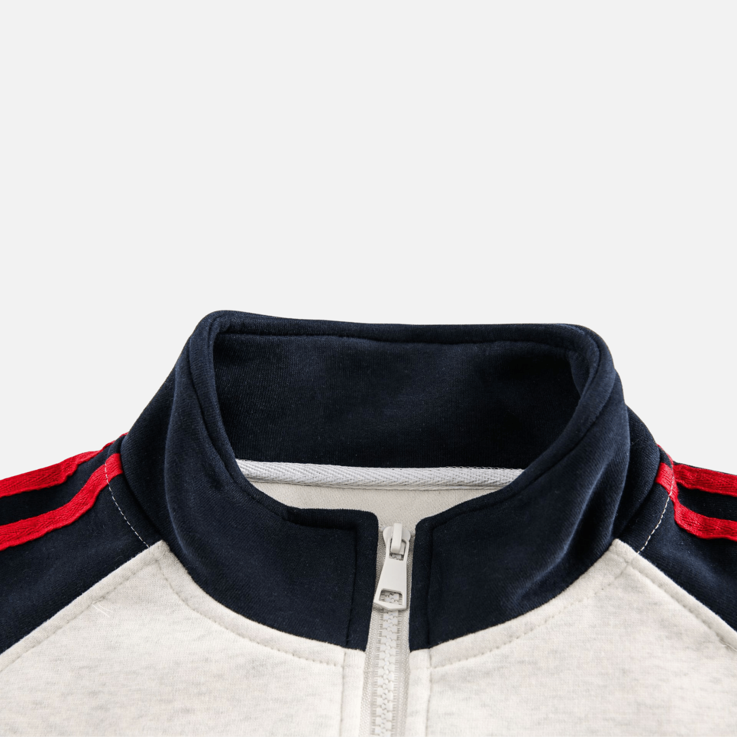 Style Core Aesthetics, New Style Trends Color-Block Embroidered Stand Collar Jacket Style Core Aesthetics, New Style Trends Color-Block Embroidered Stand Collar Jacket