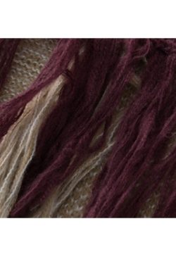 Style Core Aesthetics, New Style Trends Color Block Fringe Knit Sweater