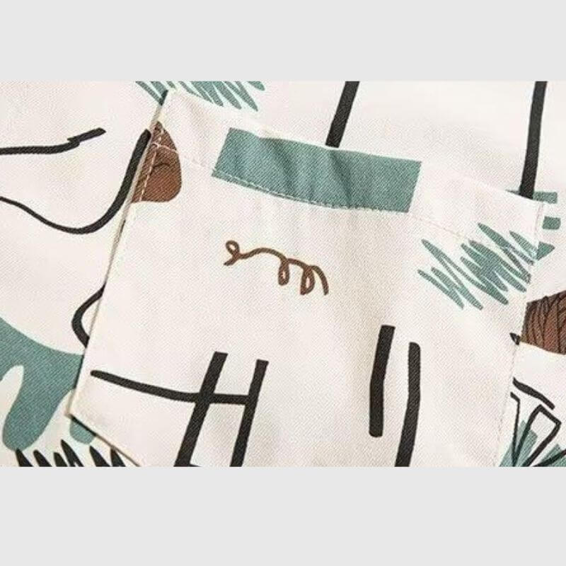 Style Core Aesthetics, New Style Trends Color Block Graffiti Shirts Style Core Aesthetics, New Style Trends Color Block Graffiti Shirts