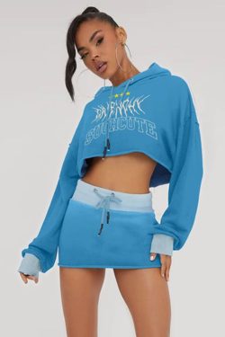 Style Core Aesthetics, New Style Trends Color Block Hoodie Sets