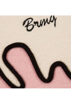 Style Core Aesthetics, New Style Trends Color Block Letter Loose V-Neck Vest