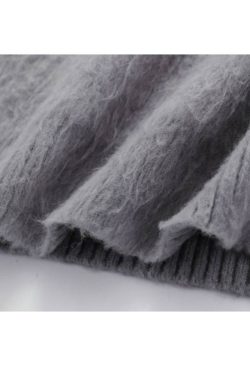 Style Core Aesthetics, New Style Trends Color Block Letters Print Turtleneck Sweater