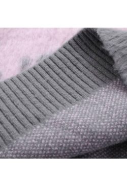 Style Core Aesthetics, New Style Trends Color Block Letters Print Turtleneck Sweater