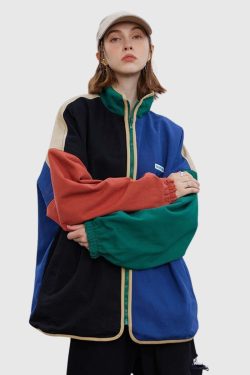 Style Core Aesthetics, New Style Trends Color-Block Reversible Jacket