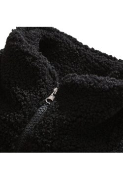 Style Core Aesthetics, New Style Trends Color-Block Shearling-Lined Warm Cotton Coat