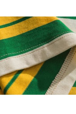 Style Core Aesthetics, New Style Trends Color Contrast Striped Sweatshirt