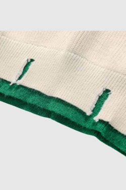 Style Core Aesthetics, New Style Trends Color-Contrast Sweater