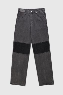 Style Core Aesthetics, New Style Trends Color Patchwork Design Jeans