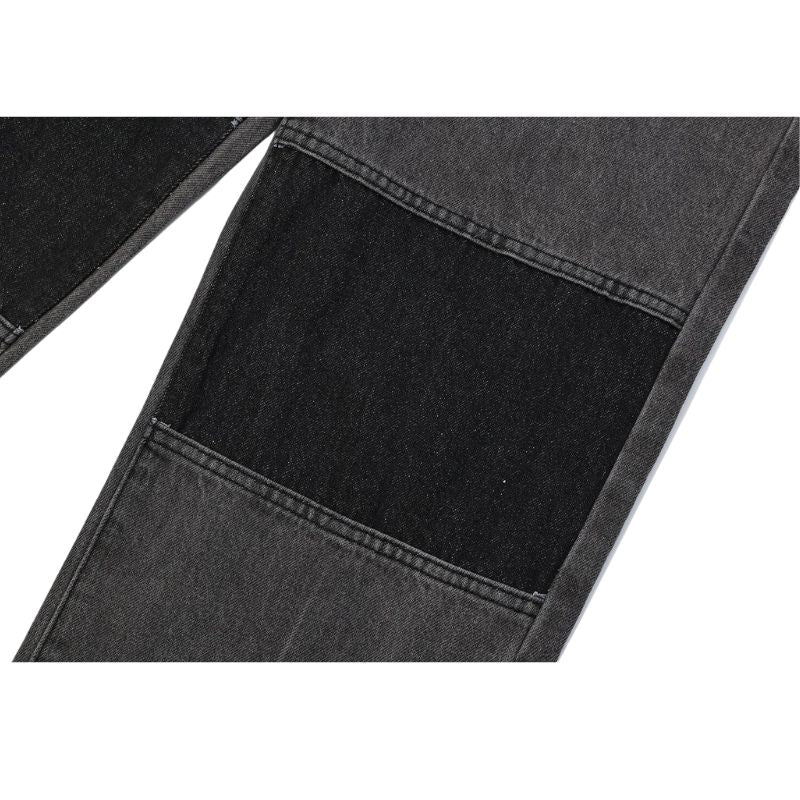 Style Core Aesthetics, New Style Trends Color Patchwork Design Jeans Style Core Aesthetics, New Style Trends Color Patchwork Design Jeans