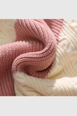 Style Core Aesthetics, New Style Trends Colorblock Cable Knit Sweater