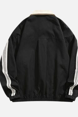 Style Core Aesthetics, New Style Trends Colorblock Casual Street Jacket