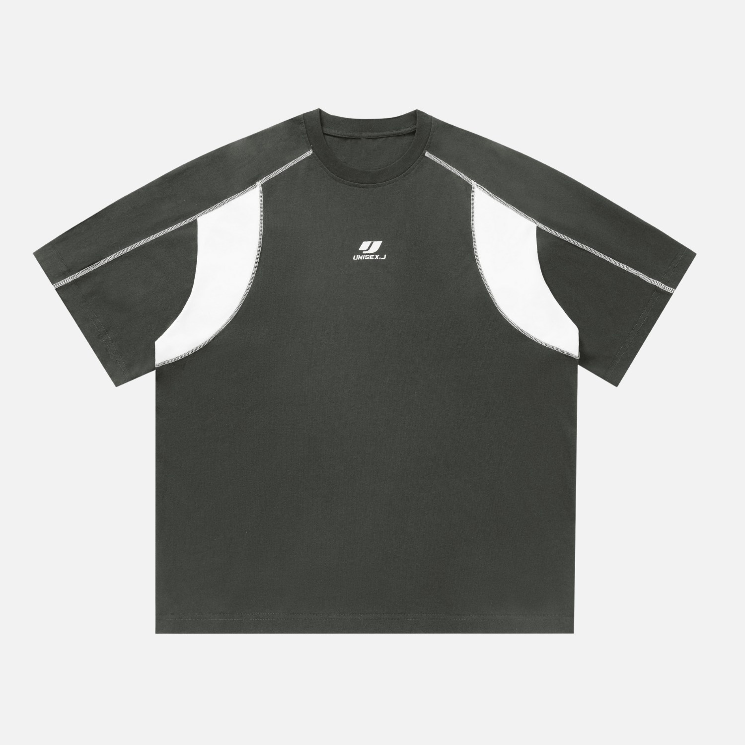 Style Core Aesthetics, New Style Trends Colorblock Embroidered Cotton T-Shirt Style Core Aesthetics, New Style Trends Colorblock Embroidered Cotton T-Shirt