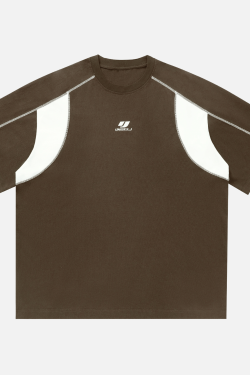 Style Core Aesthetics, New Style Trends Colorblock Embroidered Cotton T-Shirt