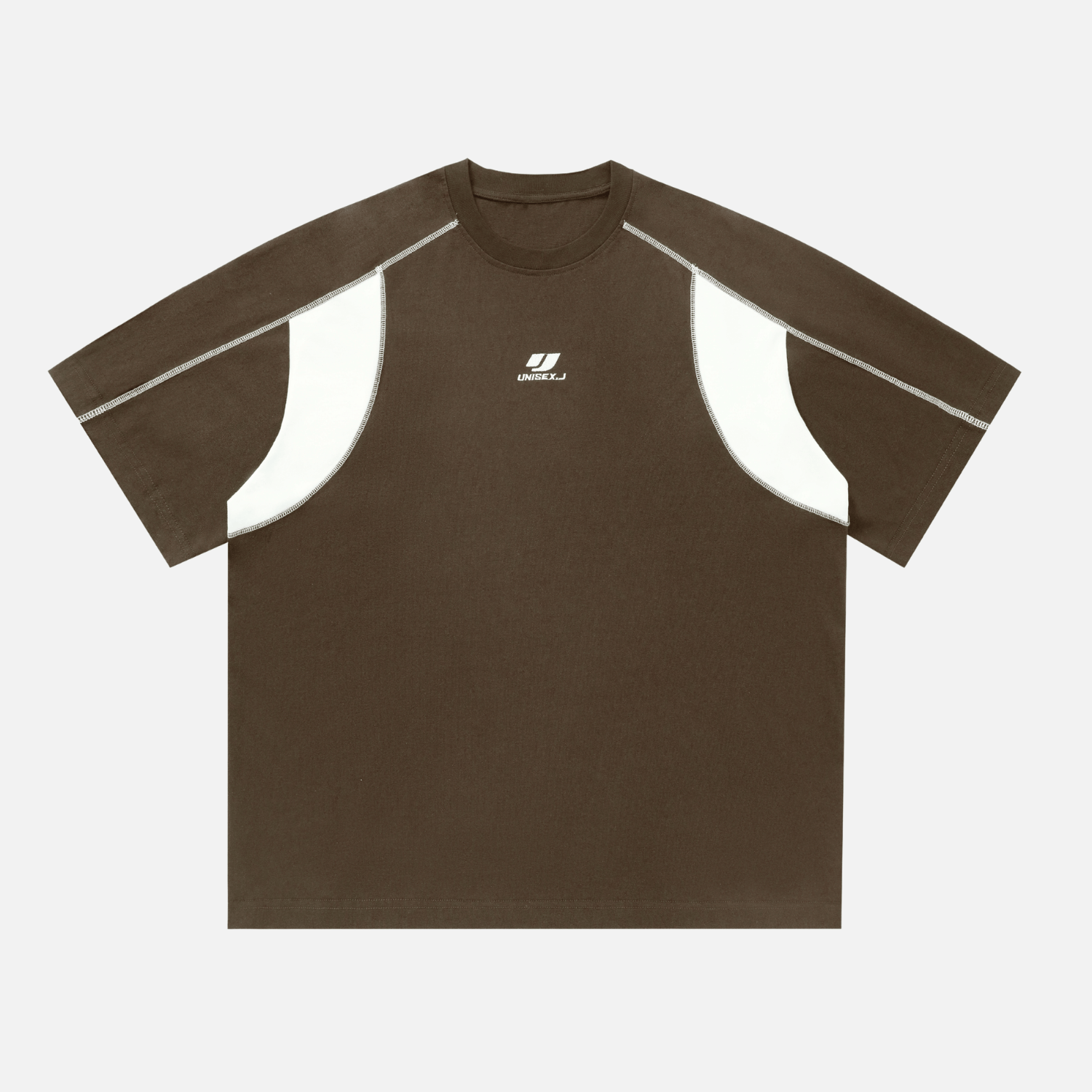 Style Core Aesthetics, New Style Trends Colorblock Embroidered Cotton T-Shirt Style Core Aesthetics, New Style Trends Colorblock Embroidered Cotton T-Shirt