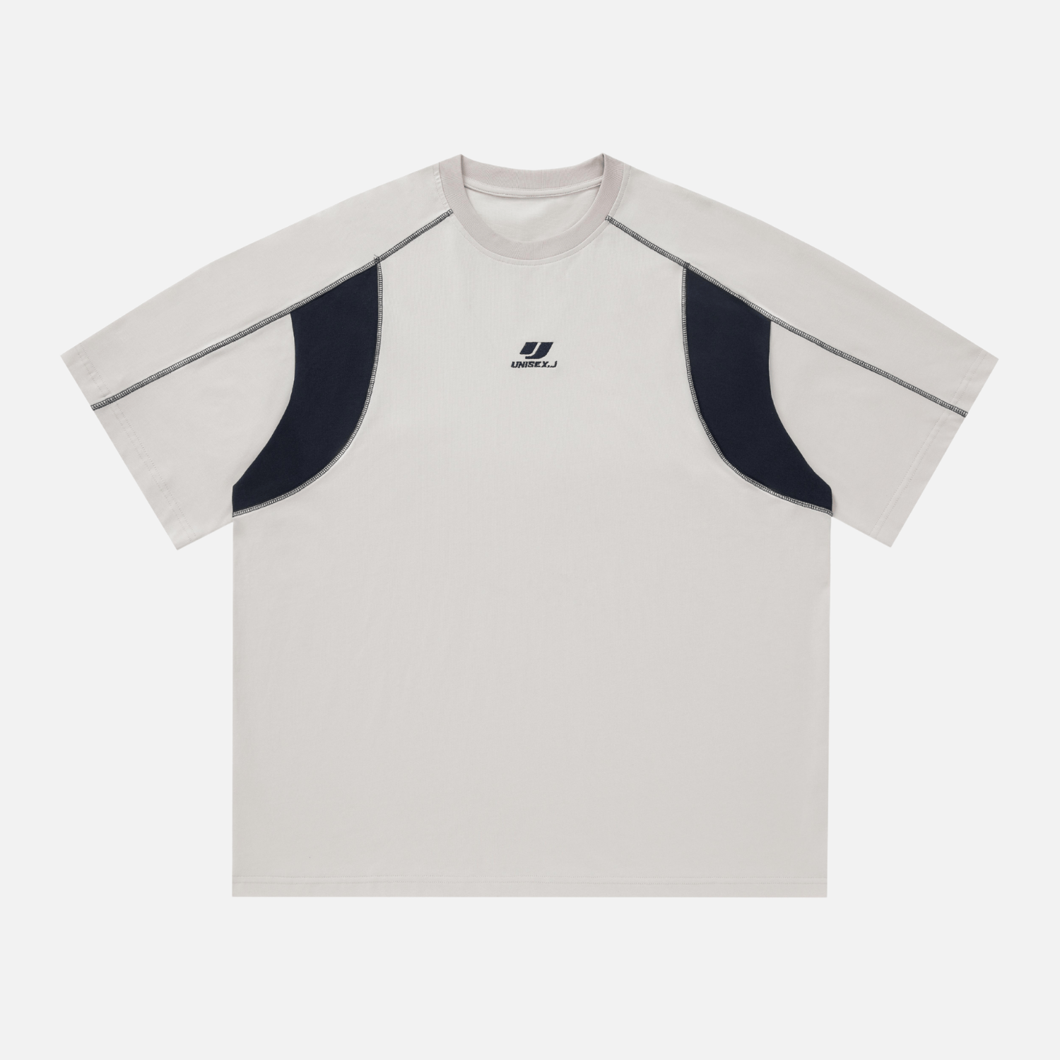 Style Core Aesthetics, New Style Trends Colorblock Embroidered Cotton T-Shirt Style Core Aesthetics, New Style Trends Colorblock Embroidered Cotton T-Shirt