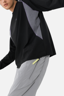 Style Core Aesthetics, New Style Trends Colorblock Patchwork Long Sleeve T-Shirt