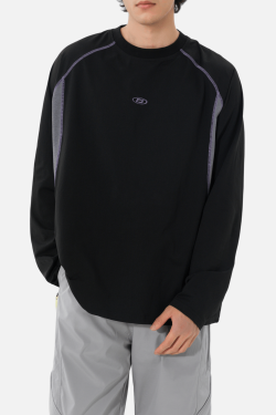 Style Core Aesthetics, New Style Trends Colorblock Patchwork Long Sleeve T-Shirt