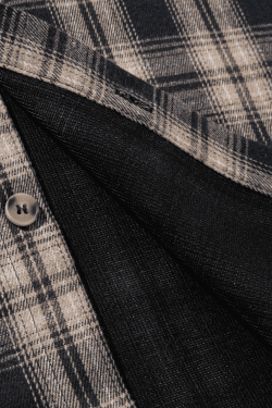 Style Core Aesthetics, New Style Trends Colorblock Plaid Hooded Shirt