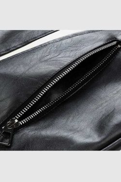 Style Core Aesthetics, New Style Trends Colorblock PU Moto Jacket