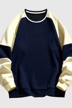 Style Core Aesthetics, New Style Trends Colorblock Raglan Sweatshirt