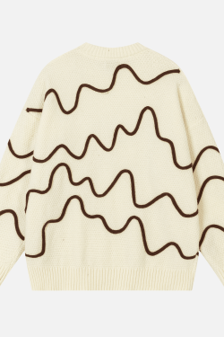 Style Core Aesthetics, New Style Trends Colorblock Stitch Knit Sweater