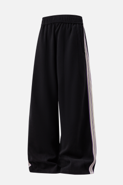 Style Core Aesthetics, New Style Trends Colorblock Stripe Casual Pants