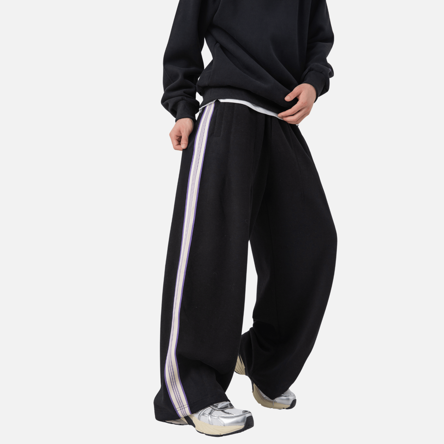 Style Core Aesthetics, New Style Trends Colorblock Stripe Casual Pants Style Core Aesthetics, New Style Trends Colorblock Stripe Casual Pants