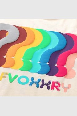 Style Core Aesthetics, New Style Trends Colorful Question Tee