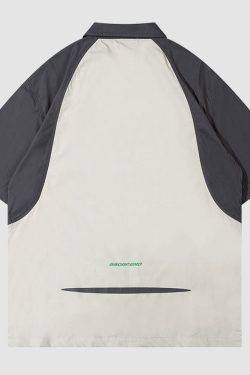 Style Core Aesthetics, New Style Trends Contrast Double End Zipper Shirts