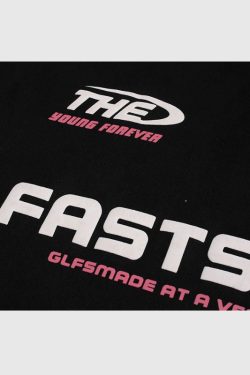 Style Core Aesthetics, New Style Trends Contrast Racing Style Tee