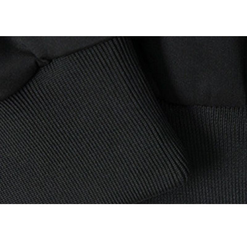 Style Core Aesthetics, New Style Trends Contrast Stripe Sleeve Short Collar Jacket Style Core Aesthetics, New Style Trends Contrast Stripe Sleeve Short Collar Jacket