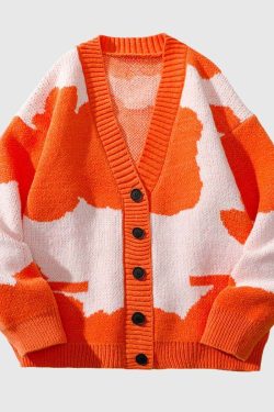 Style Core Aesthetics, New Style Trends Contrasting Colors Knit Sweater