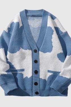 Style Core Aesthetics, New Style Trends Contrasting Colors Knit Sweater