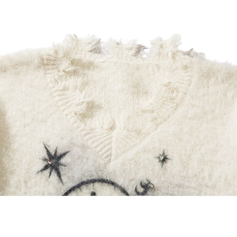 Style Core Aesthetics, New Style Trends Cozy Distressed Mink Knit Pullover Style Core Aesthetics, New Style Trends Cozy Distressed Mink Knit Pullover