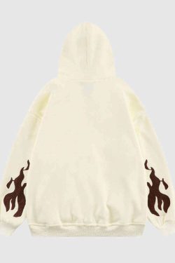 Style Core Aesthetics, New Style Trends Cross Embroidery Oversized Hoodie