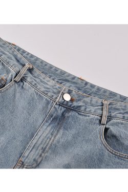 Style Core Aesthetics, New Style Trends Cross Print Jeans