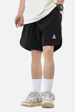 Style Core Aesthetics, New Style Trends Curved Hem Pocket Shorts